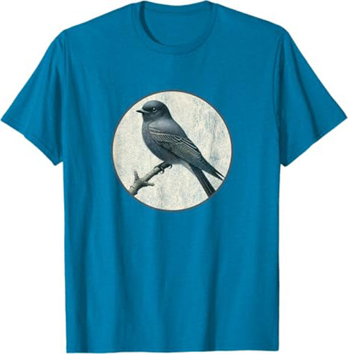 Ashy Drongo T-Shirt Retro Design by Bird.fan