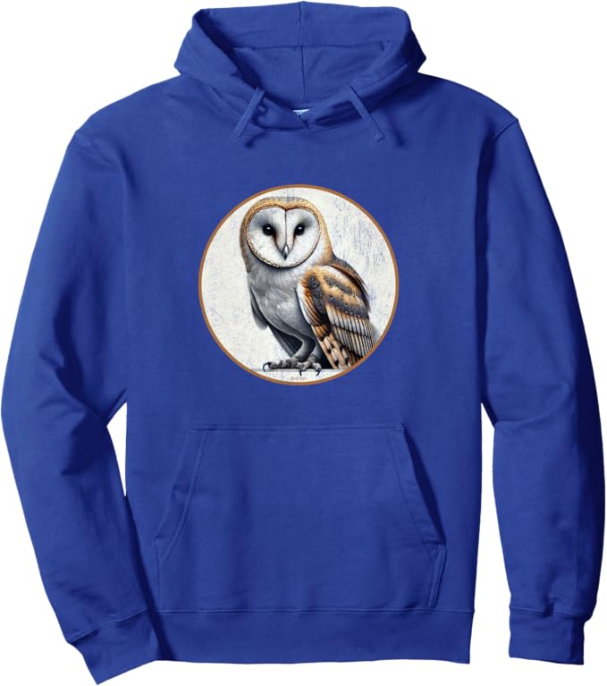 Retro Barn Owl Hoodie – Vintage Bird Design Sweatshirt
