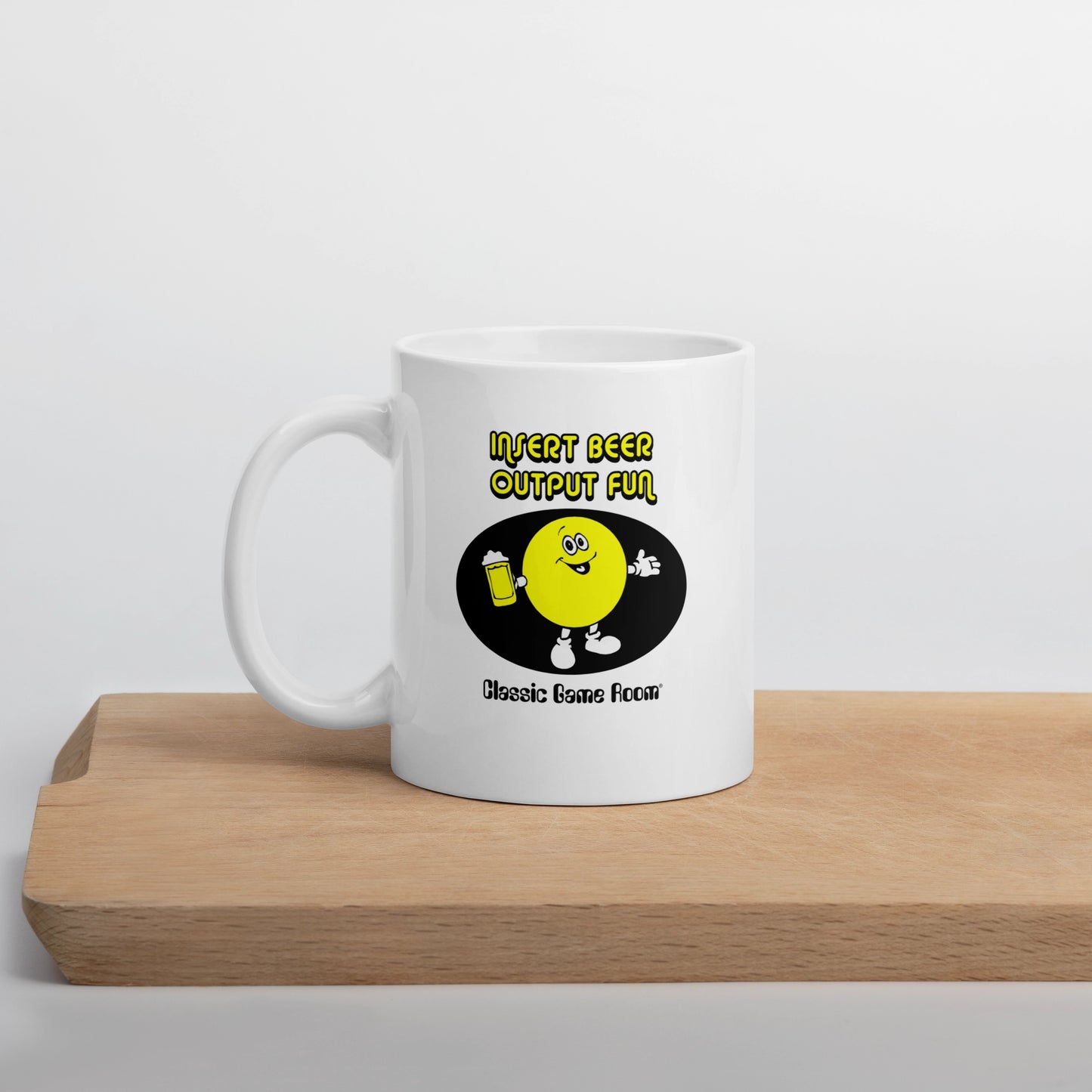 Insert Beer Output Fun: Official Classic Game Room Coffee Mug 11oz