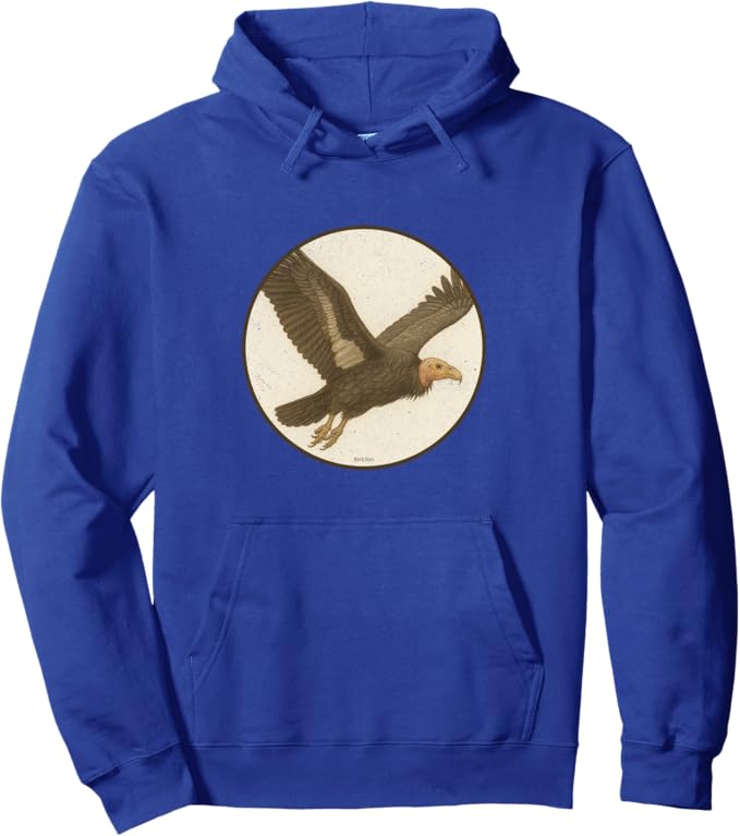 Retro California Condor Hoodie – Vintage Bird Design Sweatshirt