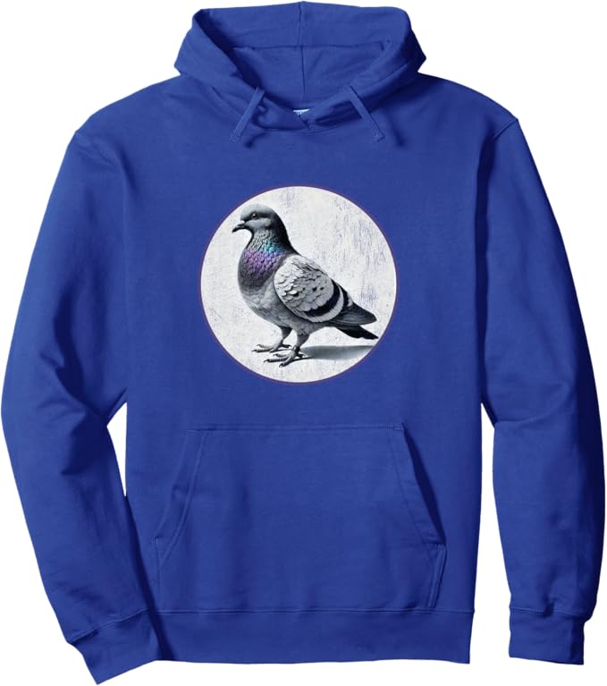 Retro Carrier Pigeon Hoodie – Vintage Bird Design Sweatshirt
