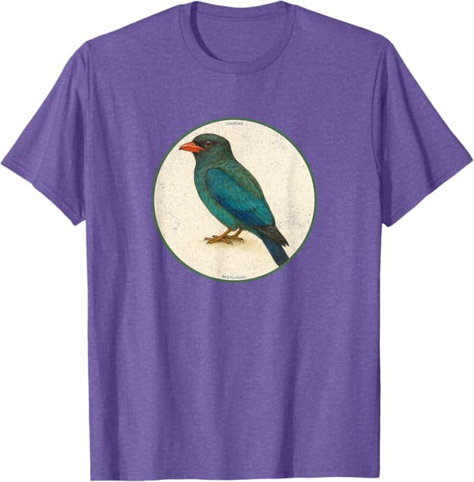 Dollarbird T-Shirt Retro Design by Bird.fan | Birding Graphic Tee
