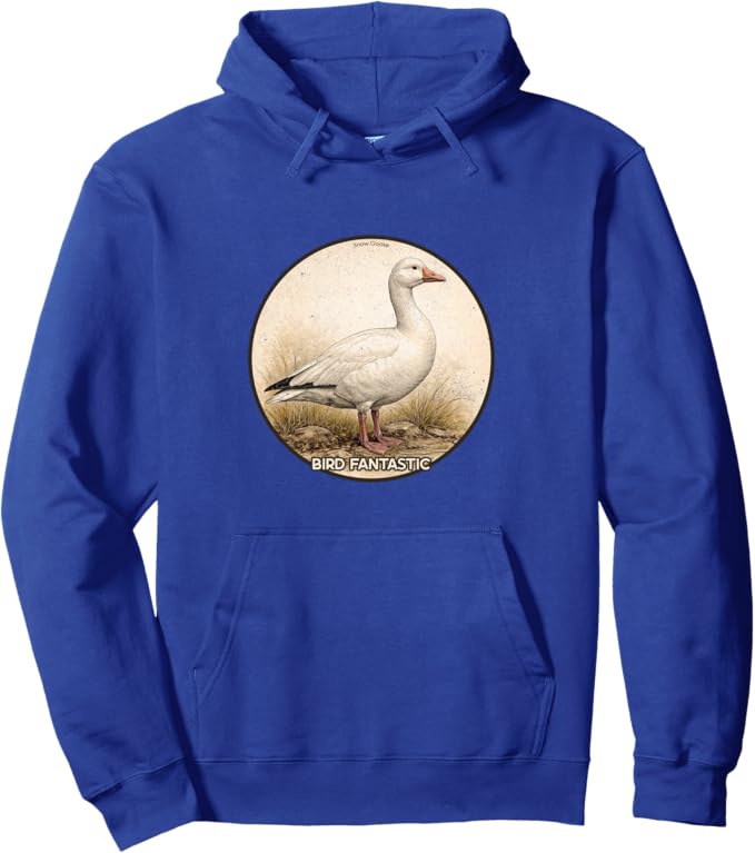 Retro Snow Goose Hoodie – Vintage Bird Design Sweatshirt