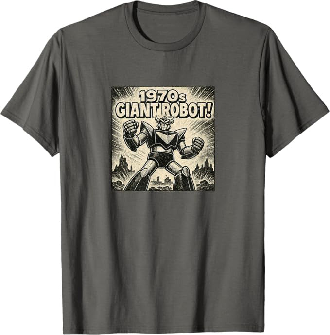 1970s Giant Robot Retro Mecha Anime Design T-Shirt | ComicBook.beer Graphic Tee