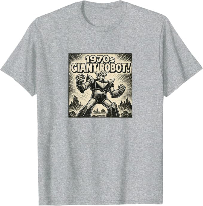 1970s Giant Robot Retro Mecha Anime Design T-Shirt | ComicBook.beer Graphic Tee