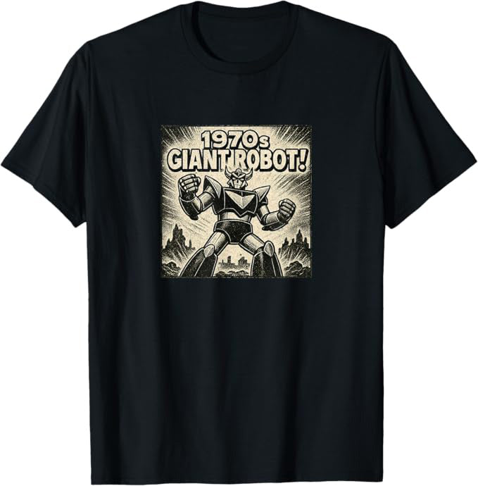 1970s Giant Robot Retro Mecha Anime Design T-Shirt | ComicBook.beer Graphic Tee