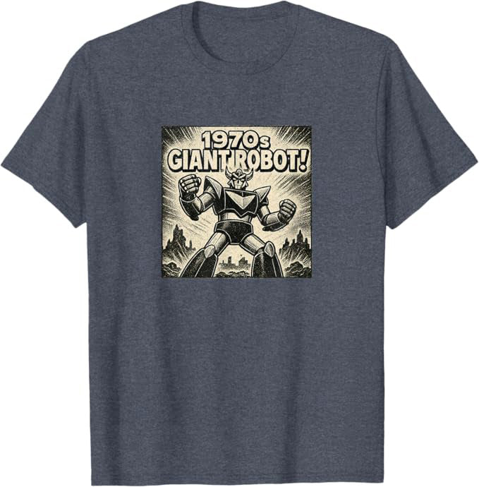 1970s Giant Robot Retro Mecha Anime Design T-Shirt | ComicBook.beer Graphic Tee