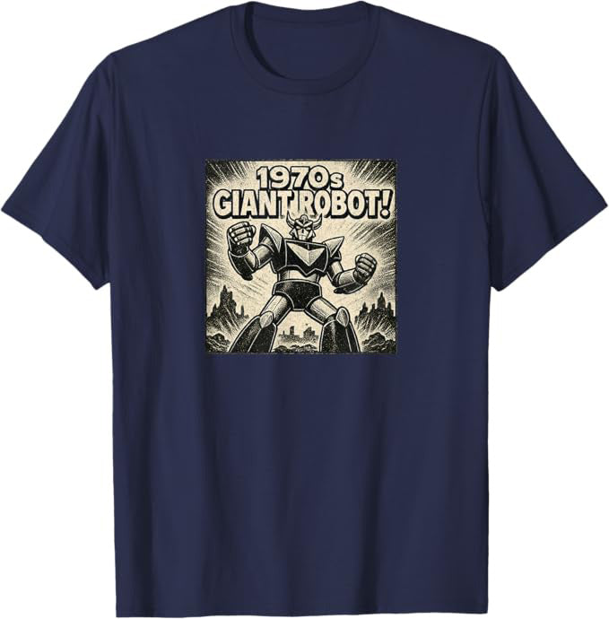 1970s Giant Robot Retro Mecha Anime Design T-Shirt | ComicBook.beer Graphic Tee