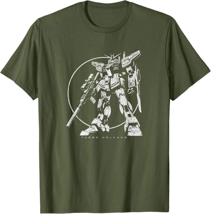 Retro 1980s Anime Mecha Distressed Future Robot Design T-Shirt | Graphic Tee