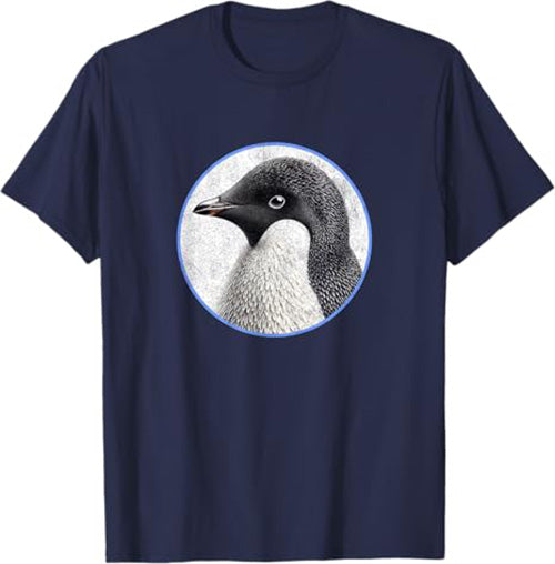 Adelie Penguin T-Shirt Retro Design by Bird.fan