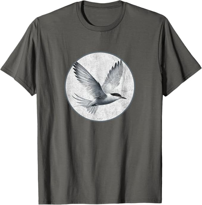 Aleutian Tern T-Shirt Retro Design by Bird.fan | Men's Birding Graphic Tee
