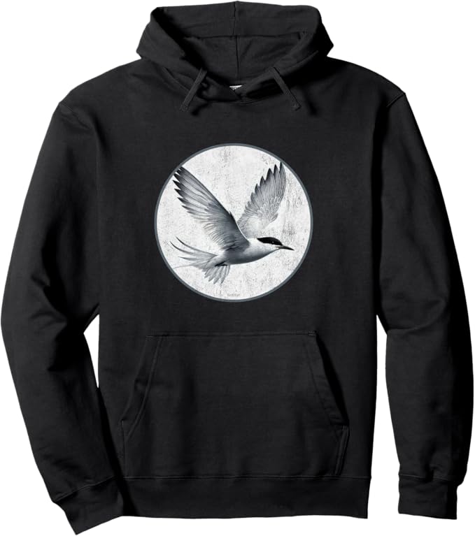 Retro Aleutian Tern Hoodie – Vintage Bird Design Sweatshirt