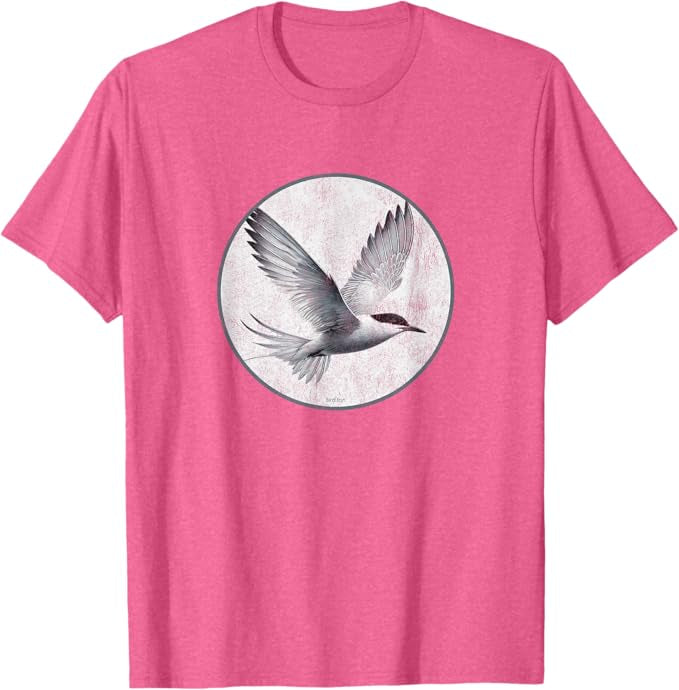 Aleutian Tern T-Shirt Retro Design by Bird.fan | Men's Birding Graphic Tee