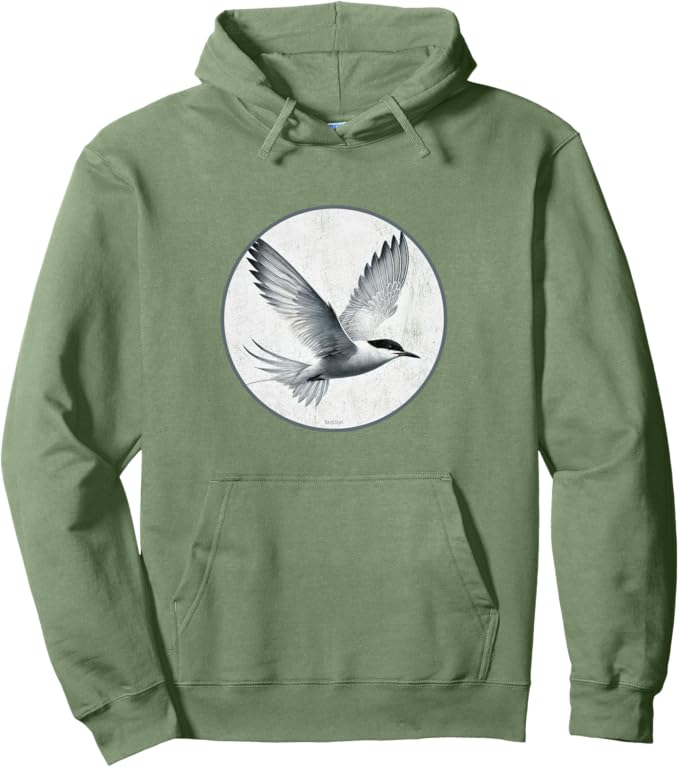 Retro Aleutian Tern Hoodie – Vintage Bird Design Sweatshirt