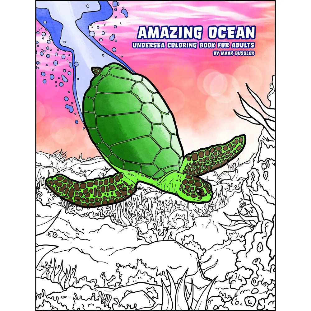 Amazing Ocean: Undersea Coloring Book for Adults