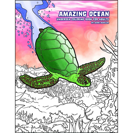 Amazing Ocean: Undersea Coloring Book for Adults