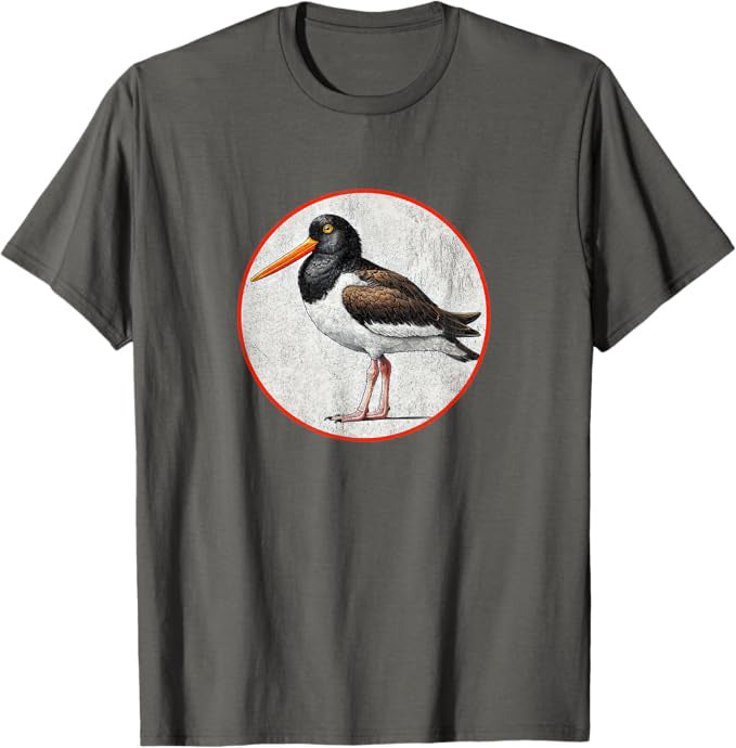 American Oystercatcher T-Shirt Retro Design by Bird.fan