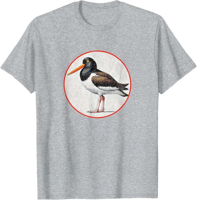 American Oystercatcher T-Shirt Retro Design by Bird.fan