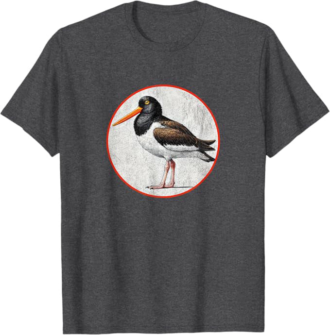 American Oystercatcher T-Shirt Retro Design by Bird.fan