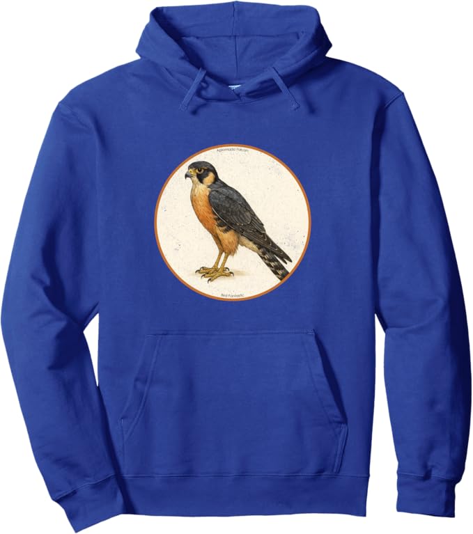 Retro Aplomado Falcon Hoodie – Vintage Bird Design Sweatshirt