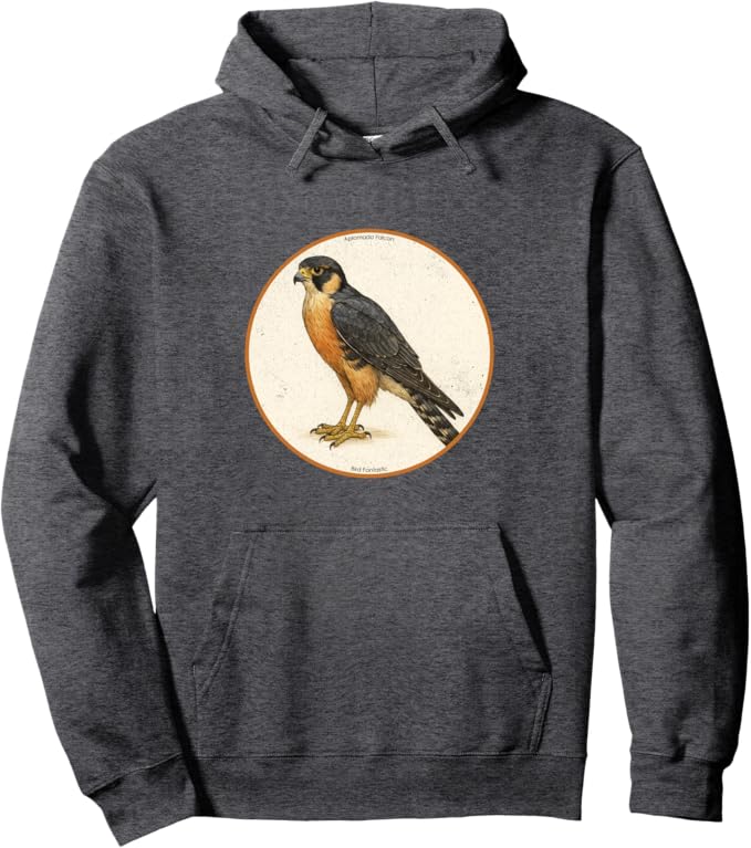 Retro Aplomado Falcon Hoodie – Vintage Bird Design Sweatshirt