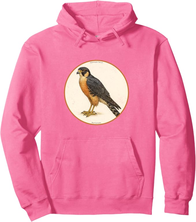 Retro Aplomado Falcon Hoodie – Vintage Bird Design Sweatshirt