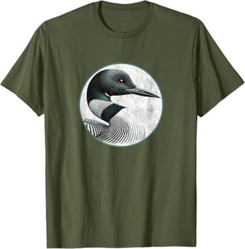 Arctic Loon T-Shirt Retro Design by Bird.fan