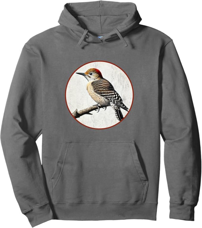Retro Arizona Woodpecker Hoodie – Vintage Bird Design Sweatshirt