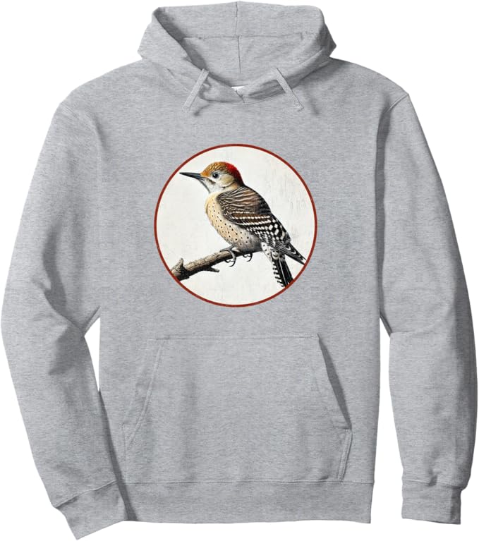 Retro Arizona Woodpecker Hoodie – Vintage Bird Design Sweatshirt