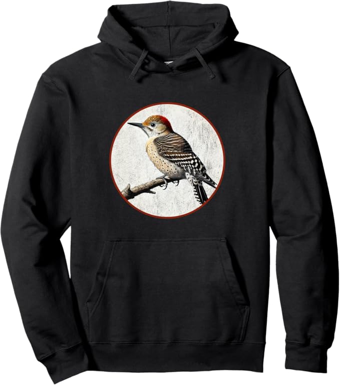 Retro Arizona Woodpecker Hoodie – Vintage Bird Design Sweatshirt