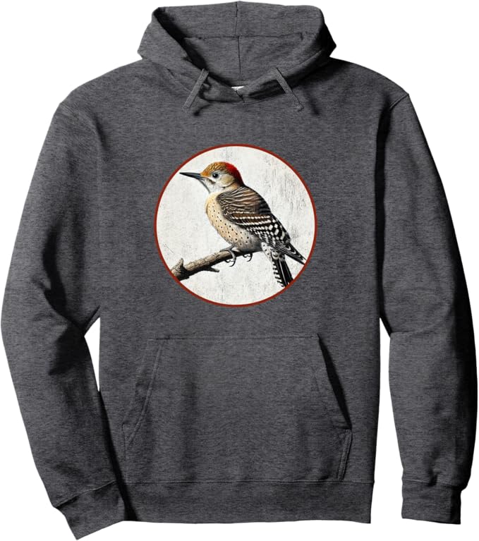 Retro Arizona Woodpecker Hoodie – Vintage Bird Design Sweatshirt