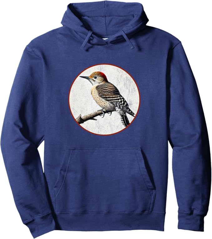 Retro Arizona Woodpecker Hoodie – Vintage Bird Design Sweatshirt