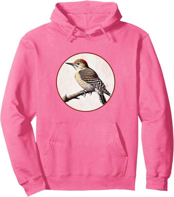 Retro Arizona Woodpecker Hoodie – Vintage Bird Design Sweatshirt