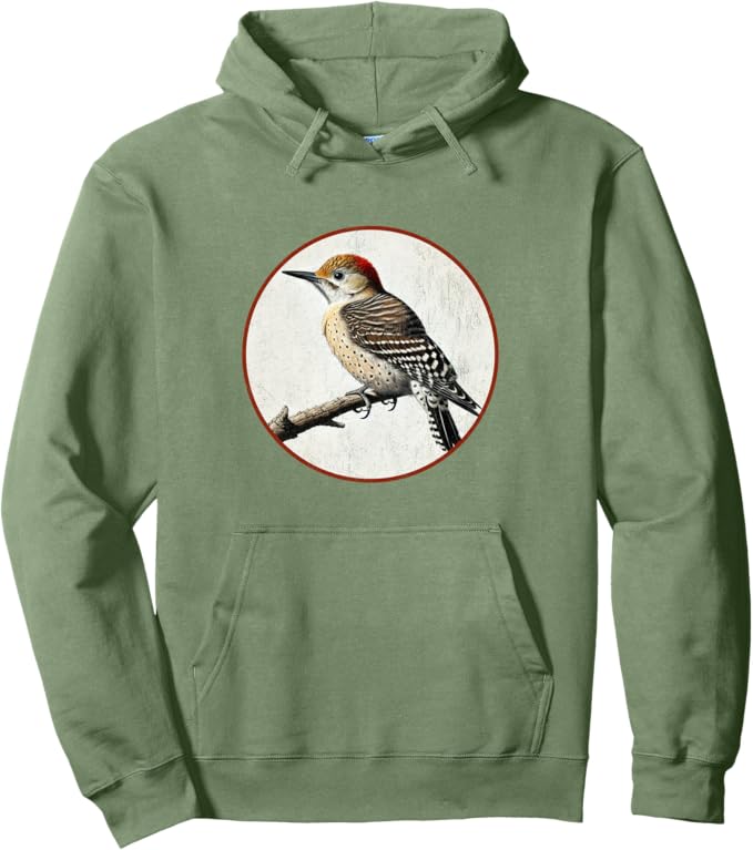 Retro Arizona Woodpecker Hoodie – Vintage Bird Design Sweatshirt