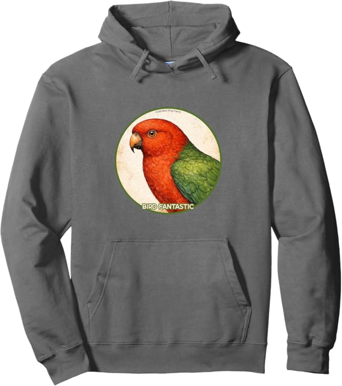 Retro Australian King Parrot Hoodie – Vintage Bird Design Sweatshirt