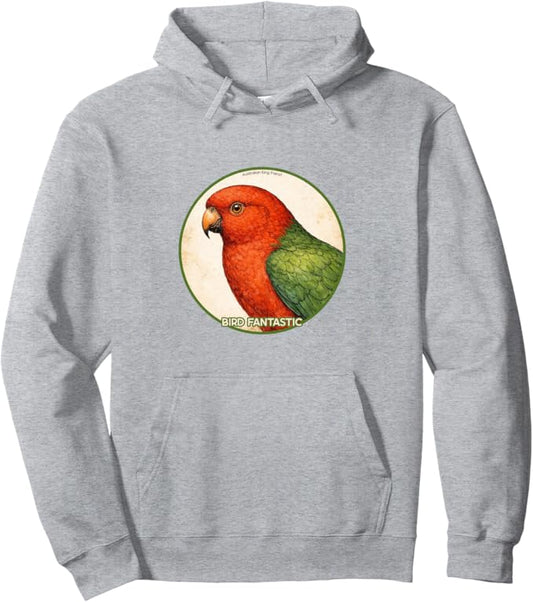 Retro Australian King Parrot Hoodie – Vintage Bird Design Sweatshirt