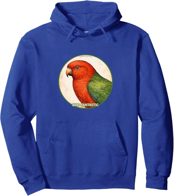 Retro Australian King Parrot Hoodie – Vintage Bird Design Sweatshirt