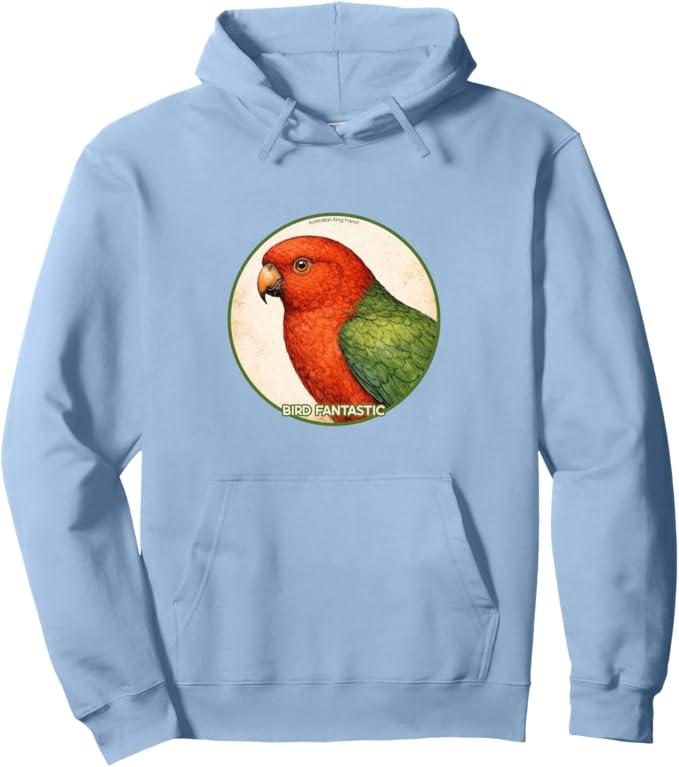 Retro Australian King Parrot Hoodie – Vintage Bird Design Sweatshirt
