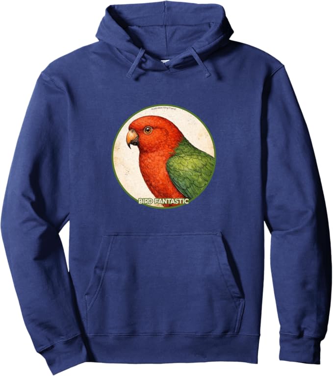 Retro Australian King Parrot Hoodie – Vintage Bird Design Sweatshirt