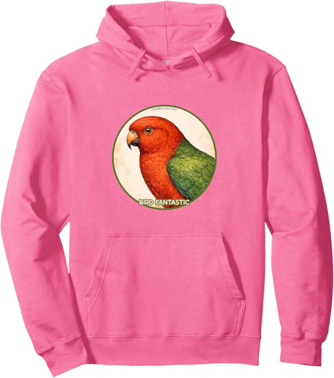 Retro Australian King Parrot Hoodie – Vintage Bird Design Sweatshirt