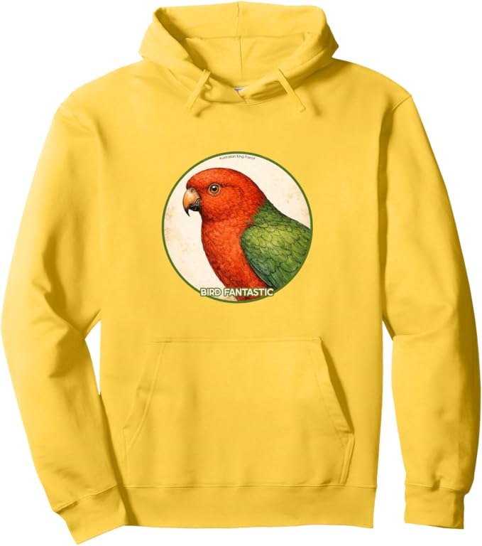 Retro Australian King Parrot Hoodie – Vintage Bird Design Sweatshirt