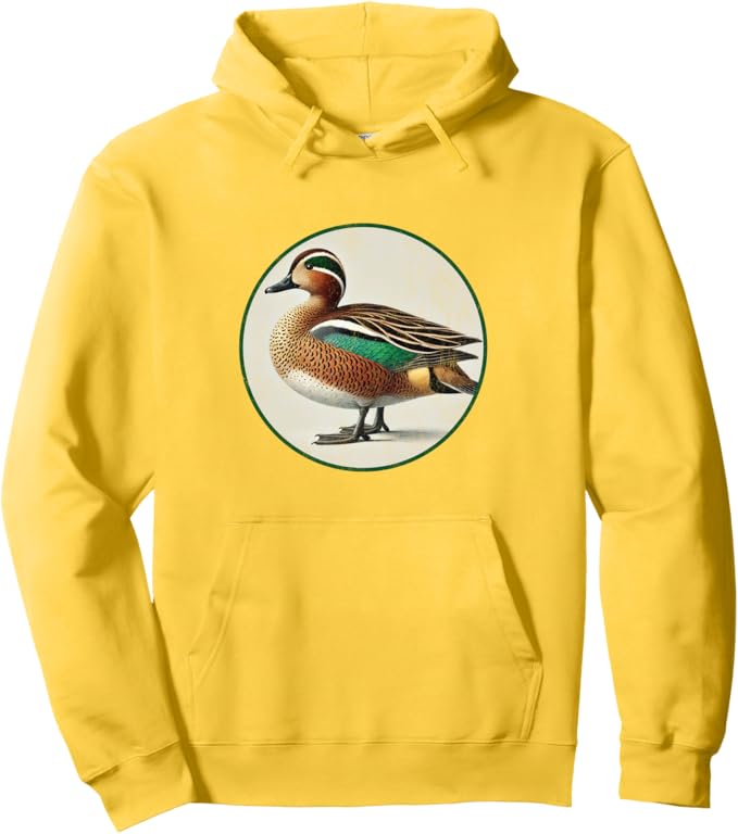 Retro Baikal Teal Hoodie – Vintage Bird Design Sweatshirt