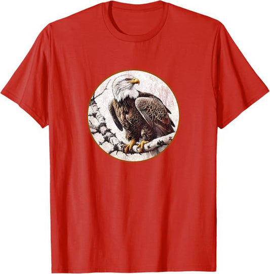 Bald Eagle T-Shirt Retro Design by Bird.fan