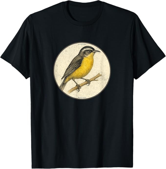 Retro Bananaquit Bird Design T-Shirt Design 10 Colors by Bird Fantastic | Birding Graphic Tee