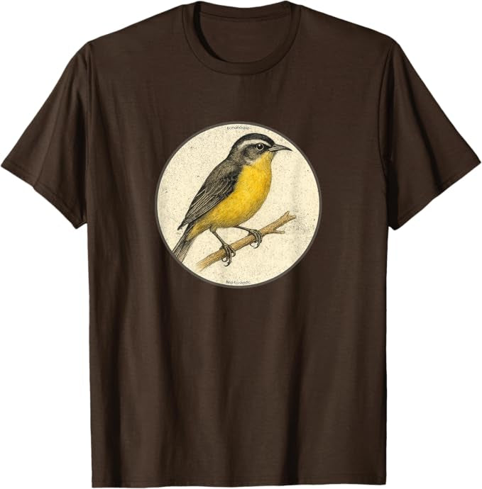 Retro Bananaquit Bird Design T-Shirt Design 10 Colors by Bird Fantastic | Birding Graphic Tee
