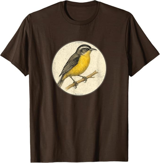 Retro Bananaquit Bird Design T-Shirt Design 10 Colors by Bird Fantastic | Birding Graphic Tee