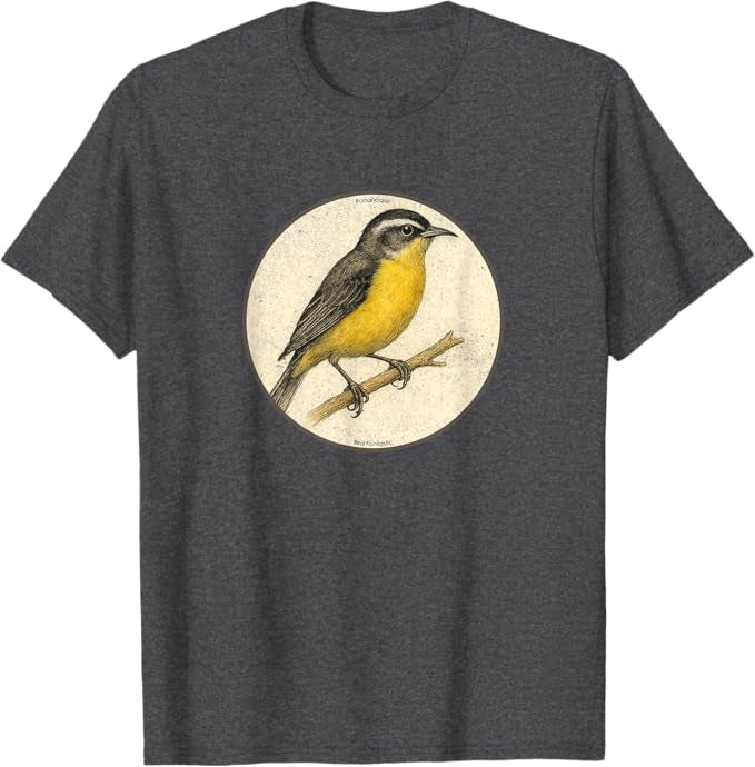 Retro Bananaquit Bird Design T-Shirt Design 10 Colors by Bird Fantastic | Birding Graphic Tee