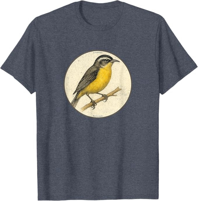 Retro Bananaquit Bird Design T-Shirt Design 10 Colors by Bird Fantastic | Birding Graphic Tee