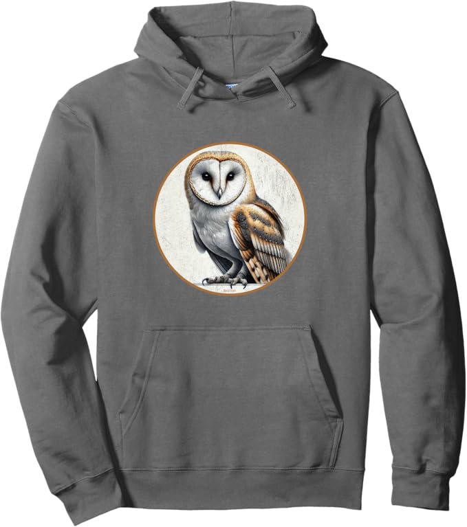 Retro Barn Owl Hoodie – Vintage Bird Design Sweatshirt