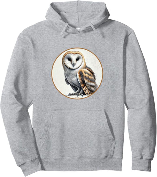 Retro Barn Owl Hoodie – Vintage Bird Design Sweatshirt